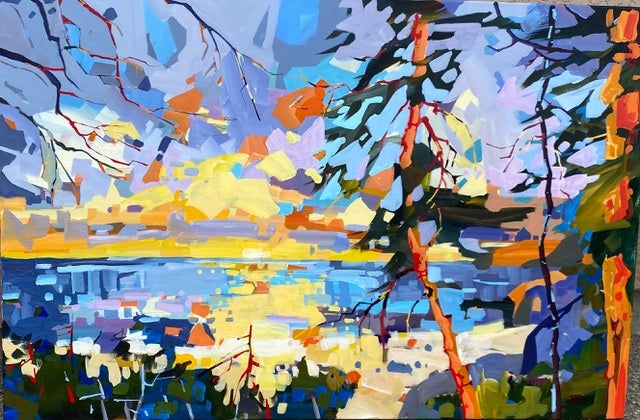 Rick Bond artwork 'Sunset Sonata' at White Rock Gallery