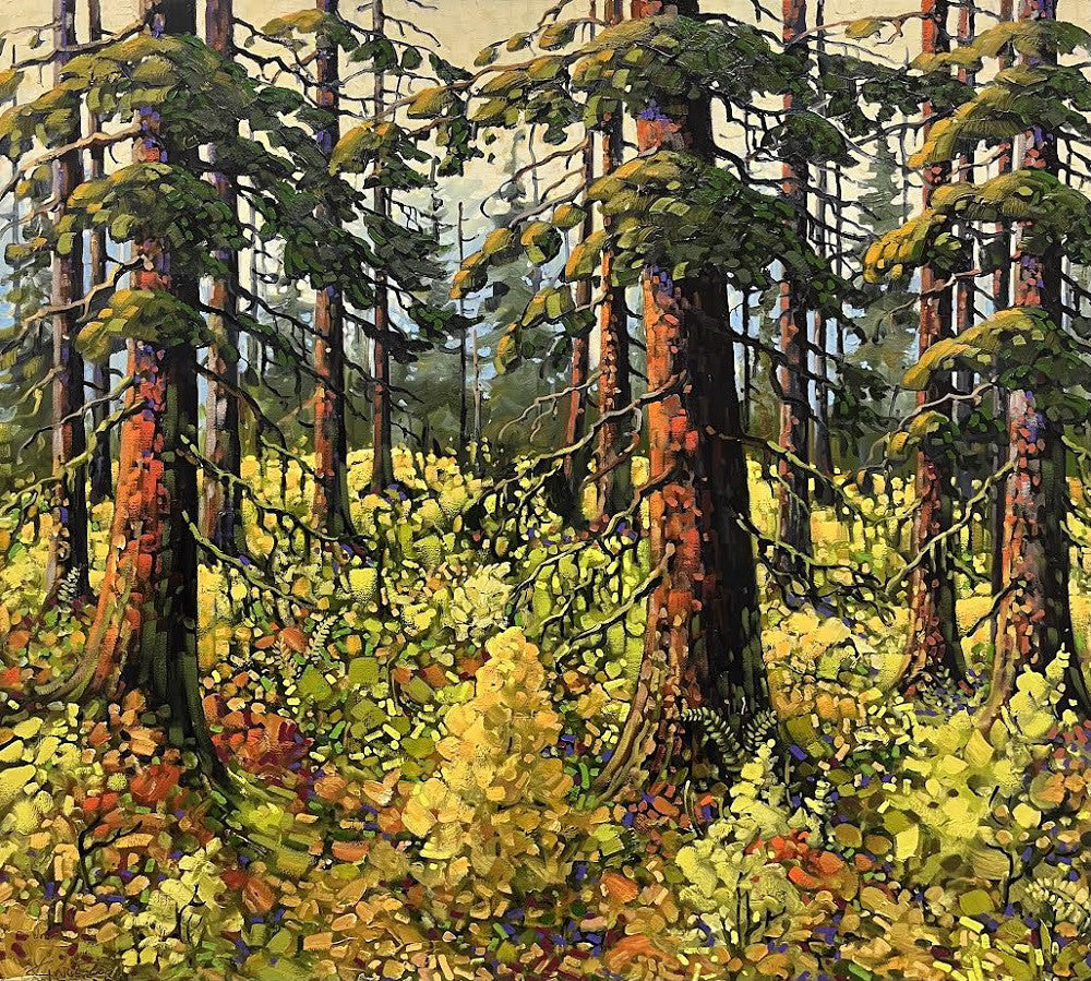 Rod Charlesworth artwork 'Haida Woods, Anthony Island' at White Rock Gallery