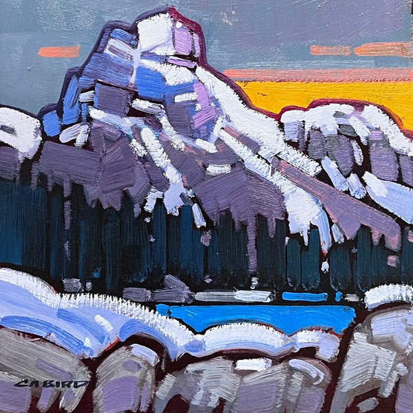 Cameron Bird artwork 'Winter Sundown - Lk.O'Hara' at White Rock Gallery
