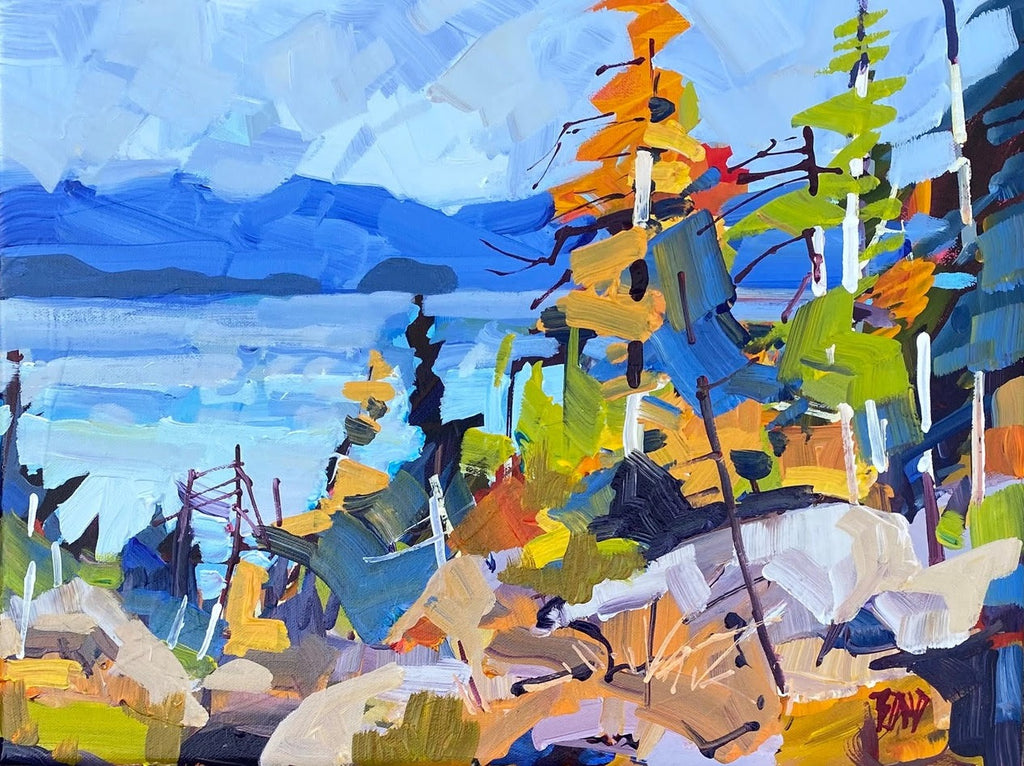 Rick Bond artwork 'Lakeshore Whispers' at White Rock Gallery