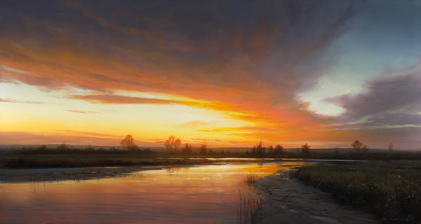 Renato Muccillo artwork 'Confluence at Dusk' at White Rock Gallery