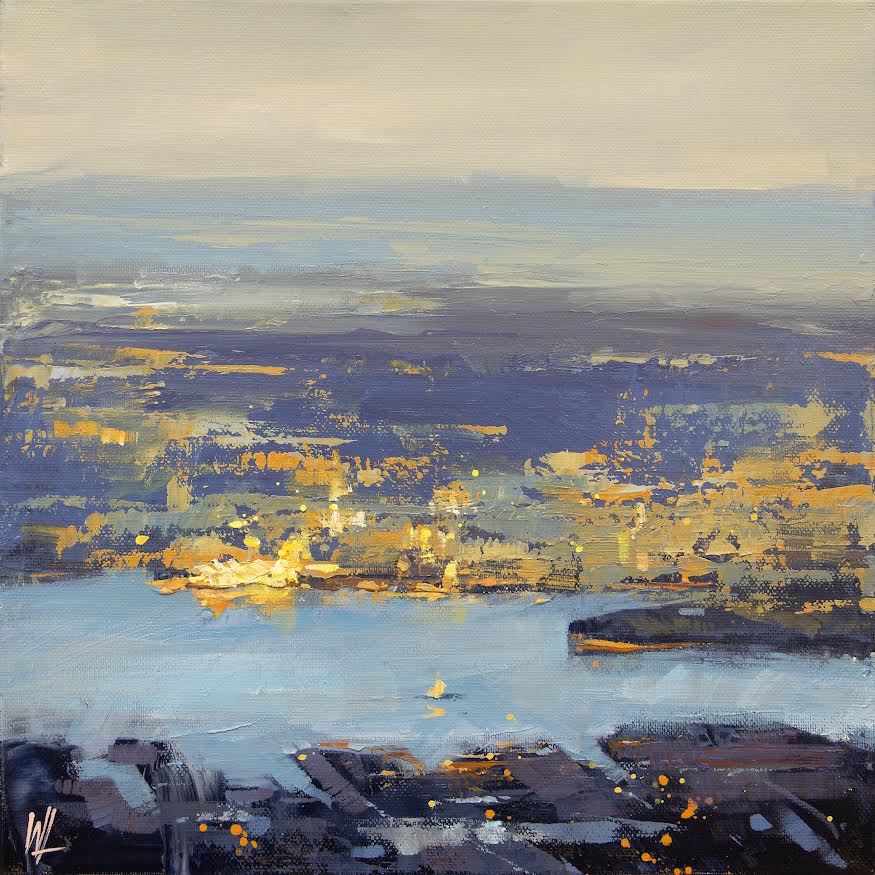 William Liao artwork 'City Sunset' at White Rock Gallery