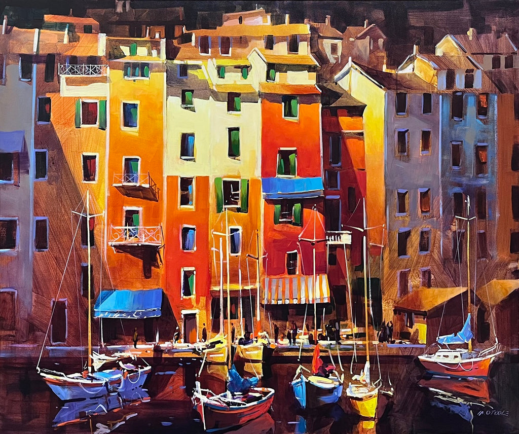 Michael O'Toole artwork 'Harbouring on Portovenere' at White Rock Gallery