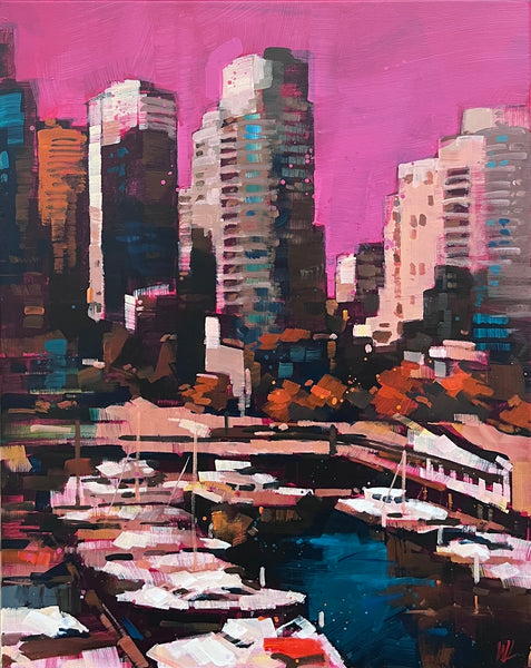 William Liao artwork 'Lost in Memories by the False Creek' at White Rock Gallery