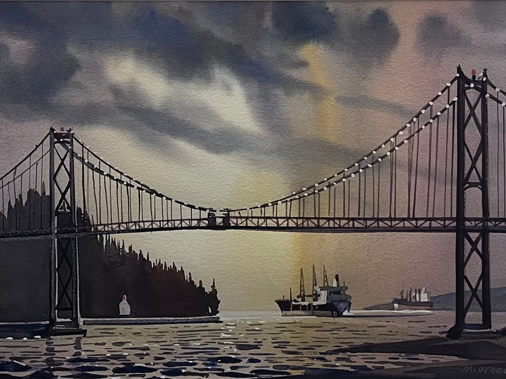 Michael O'Toole artwork 'Lions Gate At Sunset' at White Rock Gallery