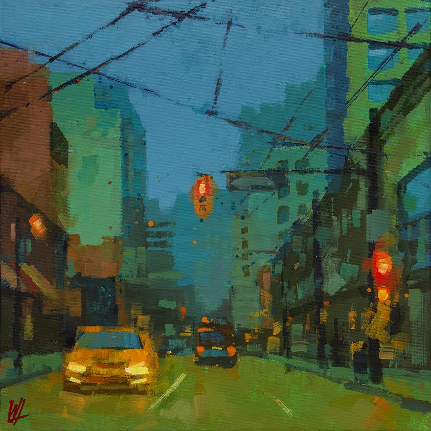 William Liao artwork 'William Liao - Foggy Morning on W Pender' at White Rock Gallery