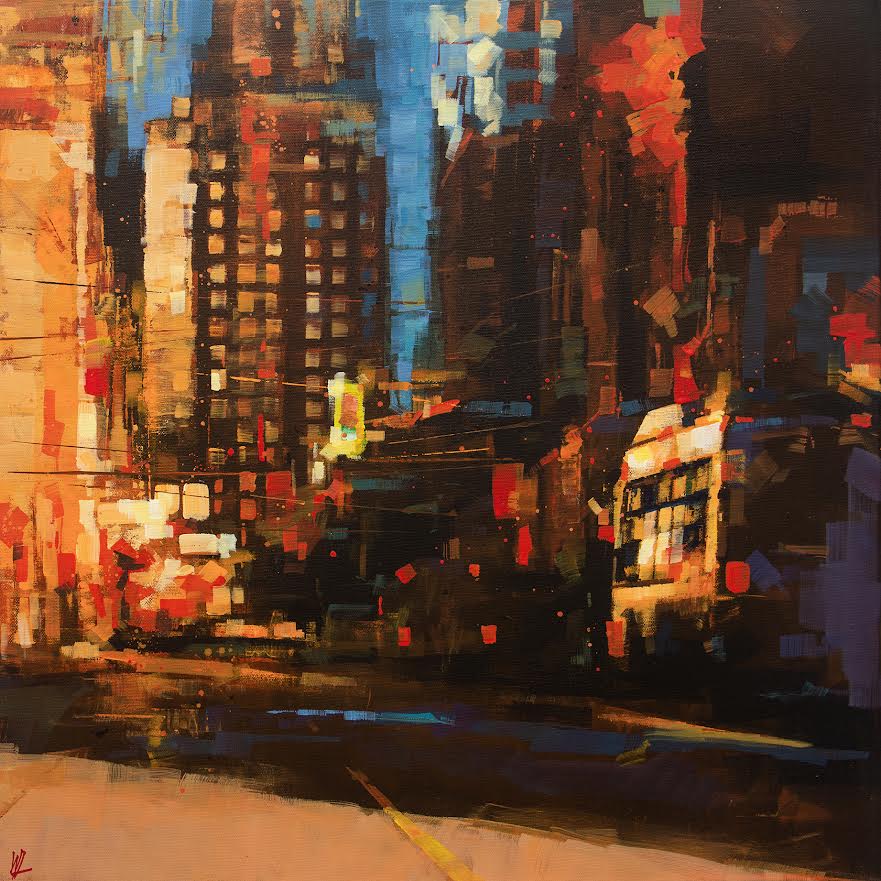 William Liao artwork 'William Liao - Sunset on W Hastings' at White Rock Gallery