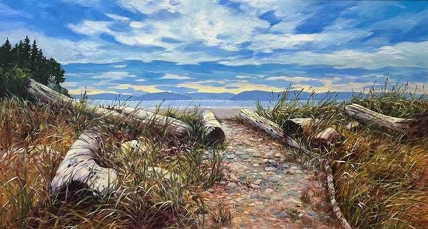 Janice Robertson artwork 'Janice Robertson - Beachwalk' at White Rock Gallery