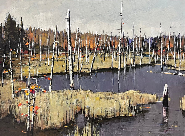 Min Ma artwork 'Min Ma - Along the Pond' at White Rock Gallery