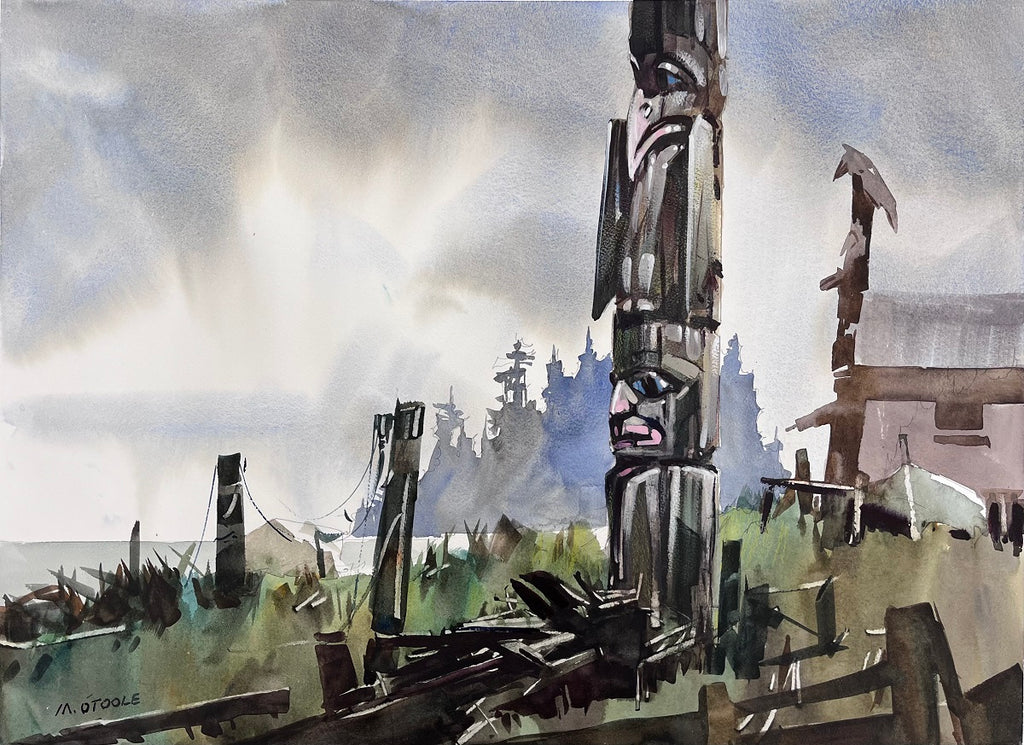 Michael O'Toole artwork 'Untitled Totem pole' at White Rock Gallery