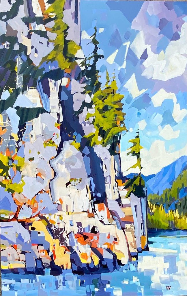 Rick Bond artwork 'The Cliffs of Jervis Inlet' at White Rock Gallery