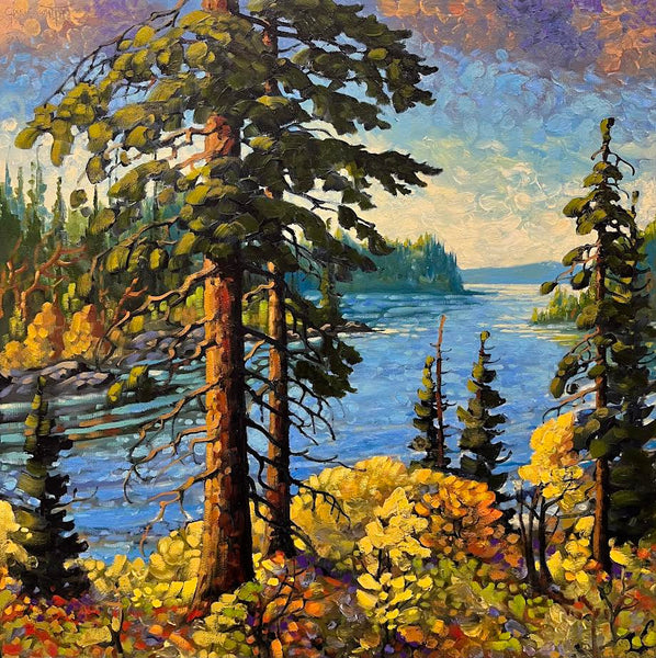 Rod Charlesworth artwork 'Autumn, Gulf Islands' at White Rock Gallery