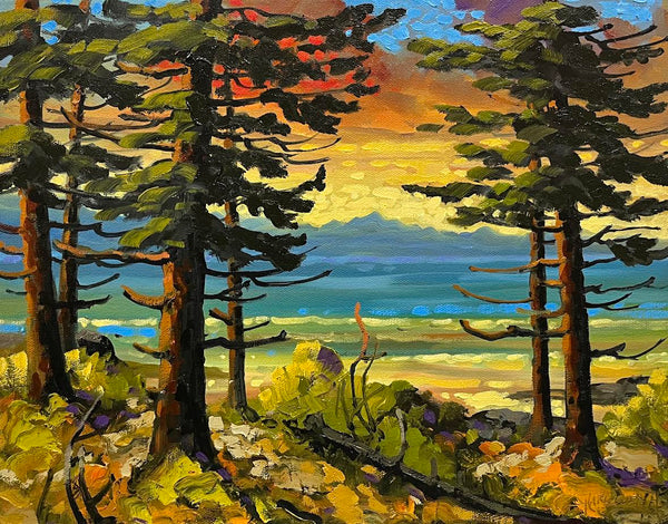 Rod Charlesworth artwork 'Juan de Fuca, Latelight' at White Rock Gallery